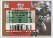 2007 Topps TX Exclusive Super Bowl Ticket Stubs Darrell Jackson #SB-DJ 1z6
