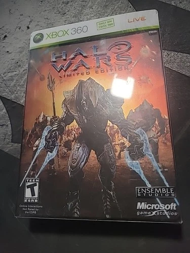 HALO WARS LIMITED EDITION MICROSOFT XBOX 360 COMPLETE STEELBOOK SET W/ ARTBOOK