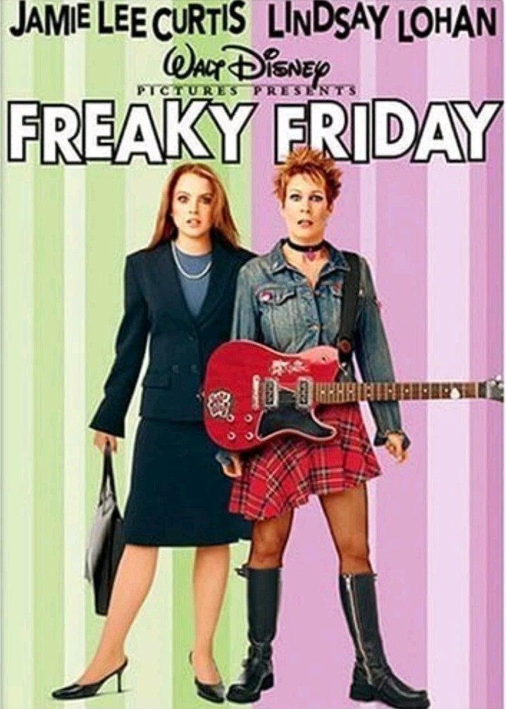 Freaky Friday 2003 Disney Movie with Jamie Lee Curtis and Lindsay Lohan