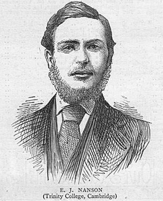 E.J Nanson Trinity College Cambridge - Antiker Druck 1873