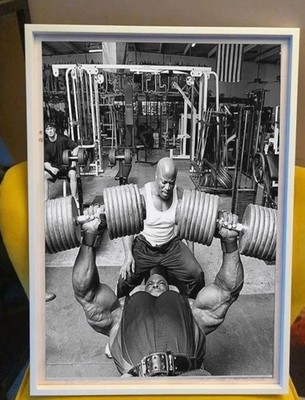 Ronnie Coleman Bodybuilder Poster Vintage Black And White Art