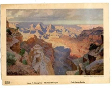 Santa Fe Dining Car Menu South Rim Grand Canyon Cover Fred Harvey Service 1944