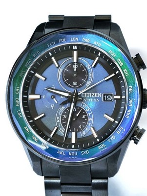 Citizen ATTESA AT8314-53L Black Titanium Eco Drive Funkuhr TOP