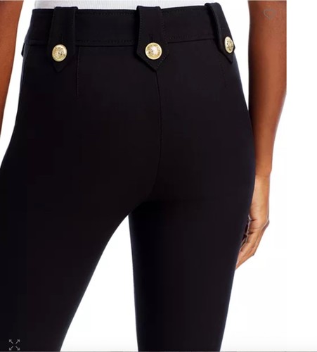 DEREK LAM 10 CROSBY Sz 8 ROBERTSON CROP FLARE TROUSERS Black Womens Pants $365 - Picture 7 of 11