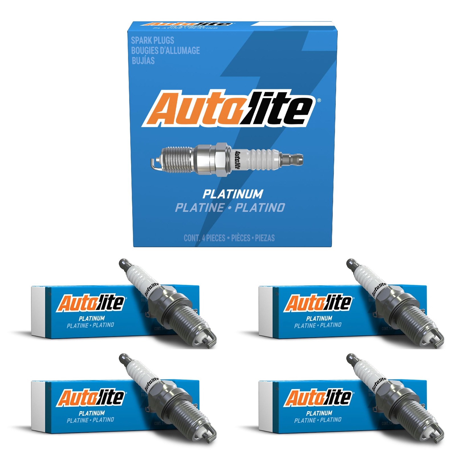 Autolite AP5405 Spark Plug Pack of 4 for Dodge Chrysler Plymouth Volkswagen
