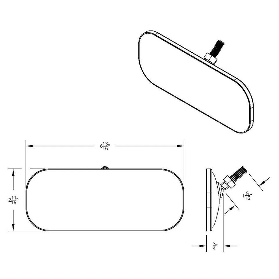 1947-1959 Chevy/GMC: зеркало заднего вида - Изображение 3 из 3