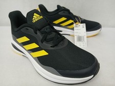 Adidas Kids FortaRun K Casual Athletic Shoes GX7142 Black Yellow White Sz 4.5
