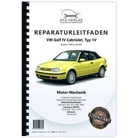 VW Golf 4 Cabrio 1V 1998-2002 Benzinmotor Mechanik 100-115 PS Werkstatthandbuch