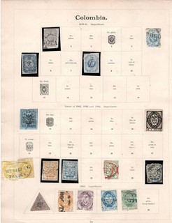 COLOMBIA and STATES collection on 11 Album Pages