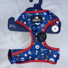 Sassy Wolf Soft Dog Harness Peanuts Snoopy MLB Dodgers Design Size S