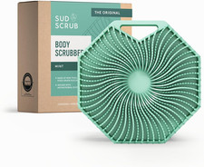Sud Scrub  Antimicrobial Silicone Body Scrubber, Exfoliating Body Brush for Sens