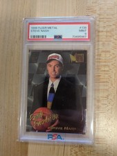1996 Fleer Metal - Steve Nash Rookie Card RC #138 - Graded PSA 9 MINT. rookie card picture