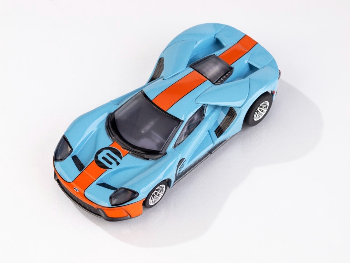 AFX Ford GT Heritage #6 Gulf HO Slot Car Mega G+ 22052 | eBay