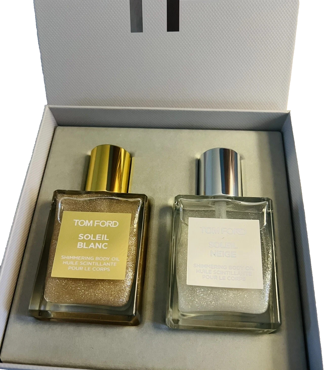 TOM FORD SOLEIL BLANC ボディオイル & 香水セット Tom Ford Soleil Blanc Shimmering Body OiL Duo, Blanc & Neige 1.5oz