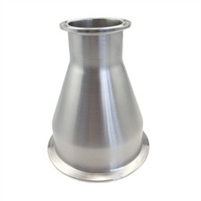 JOWIN Polished 4 in to 2 in Tri Clamp Reducer for Kegmenter and Distiller SS304