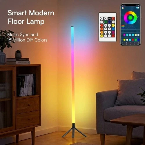 LED RGB Floor Lamp 120CM Music Sync
