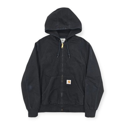 Carhartt WIP Active Bomberjacke mit Kapuze Schwarz Herren Medium 