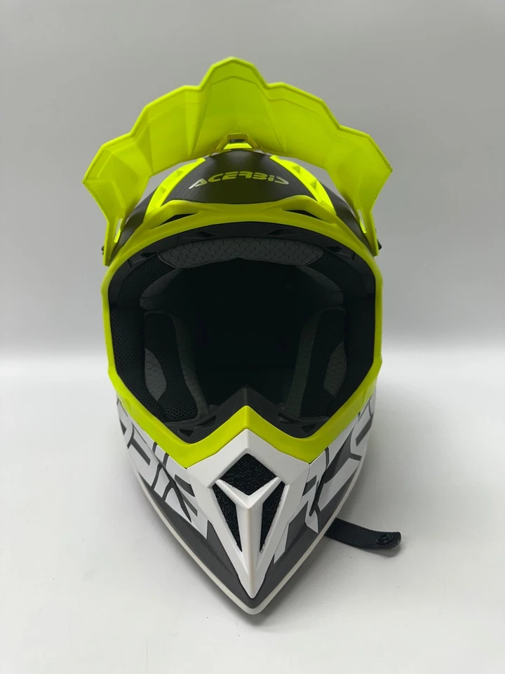 Acerbis Steel Carbon 2023 Black/ Fluo Yellow Motocross Helmet Medium 57-58cm Foto 2 de 4