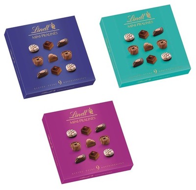 Lindt Mini Pralines, Assorted Chocolate with Premium Filling 1.6oz Pack of 10