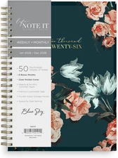 Life Note It 2026 Weekly and Monthly Planner Notes, January 2026 - December 2026
