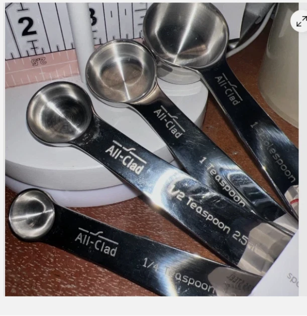 all-clad 4 Piece Measuring Spoon Set Stainless Steel