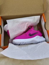 Nike Flex Runner 3 Toddler Size 5c pink and white Slip on Sneakers NWT AND BOX