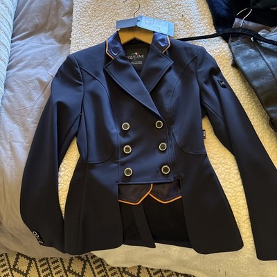 Equiline Ladies Double Breast dressage  Jacket Size 34 with 17   browband