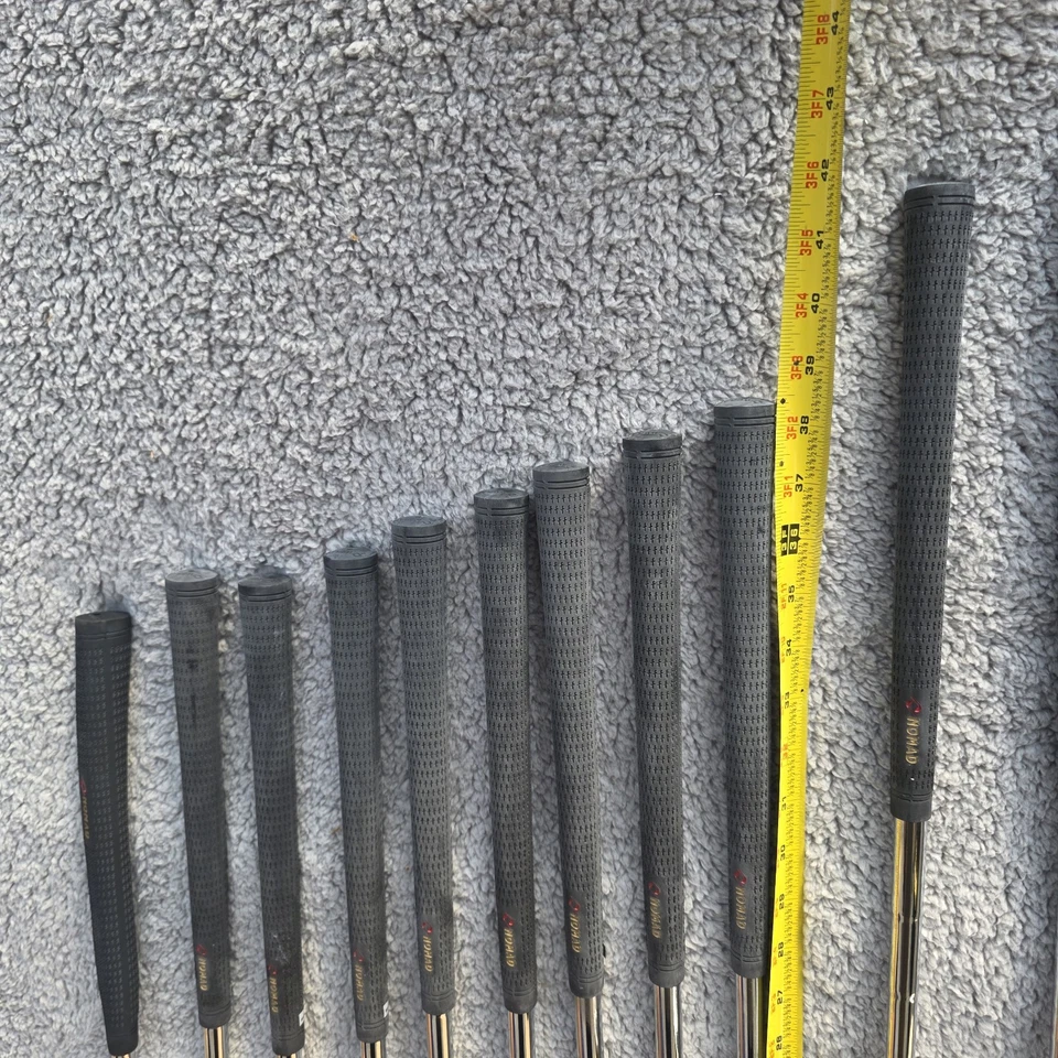 Juego completo de drivers de palos de golf de gran tamaño, 4,5,7,8,9,SW,PW,P ejes de acero rígidos diestros Foto 4 de 4