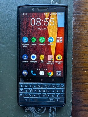 BlackBerry Key2 le 64 GB, gebraucht schwarz/blau, funktioniert TOP!