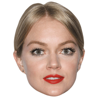 Lindsay Ellingson (Lippenstift) Großer Kopf. Größer als das Leben Maske.