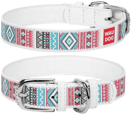 Design Leather Dog Collar for Puppy Small Medium and Large Dogs Boy & Girl - Picture 2 of 5