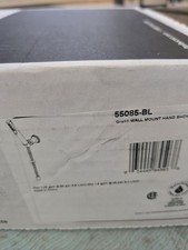 DELTA Trinsic 55085-BL Grail Wall Mount Hand Shower Package In Matte Black New