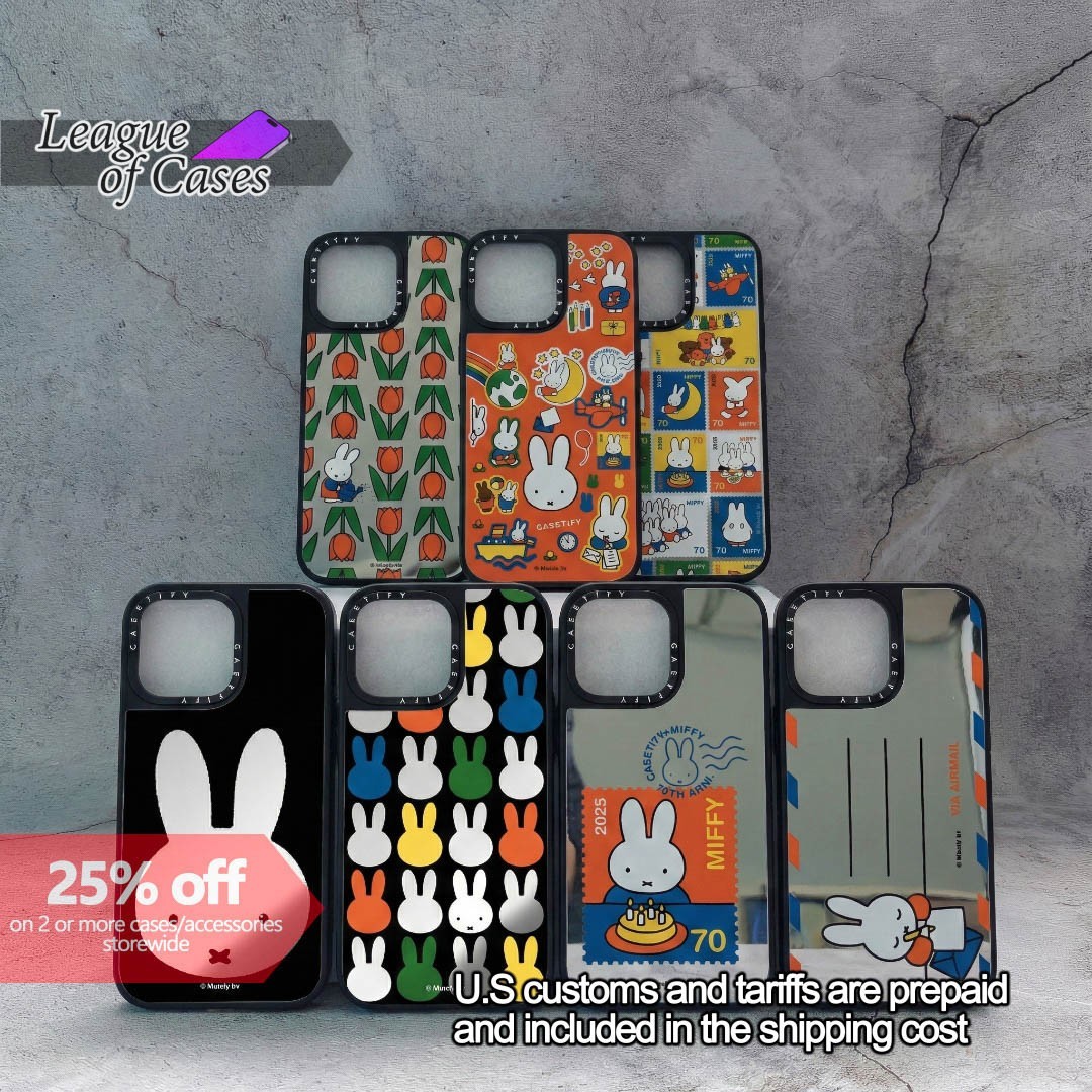 Miffy Casetify Mirror Case for iPhone 13-17 | optional MagSafe