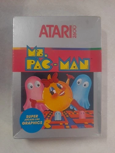 Ms. Pac-Man - Blue Sticker Edition (Atari 2600, 1981) Brand New Factory Sealed
