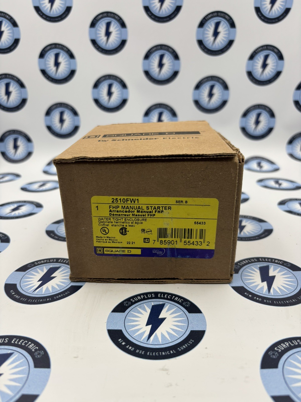NEW Square D 2510FW1 FHP Manual Starter Water Tight Enclosure 2510 FW1