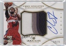 2012 Panini Immaculate Premium Signatures 14/75 Chris Singleton Patch Auto 1a07