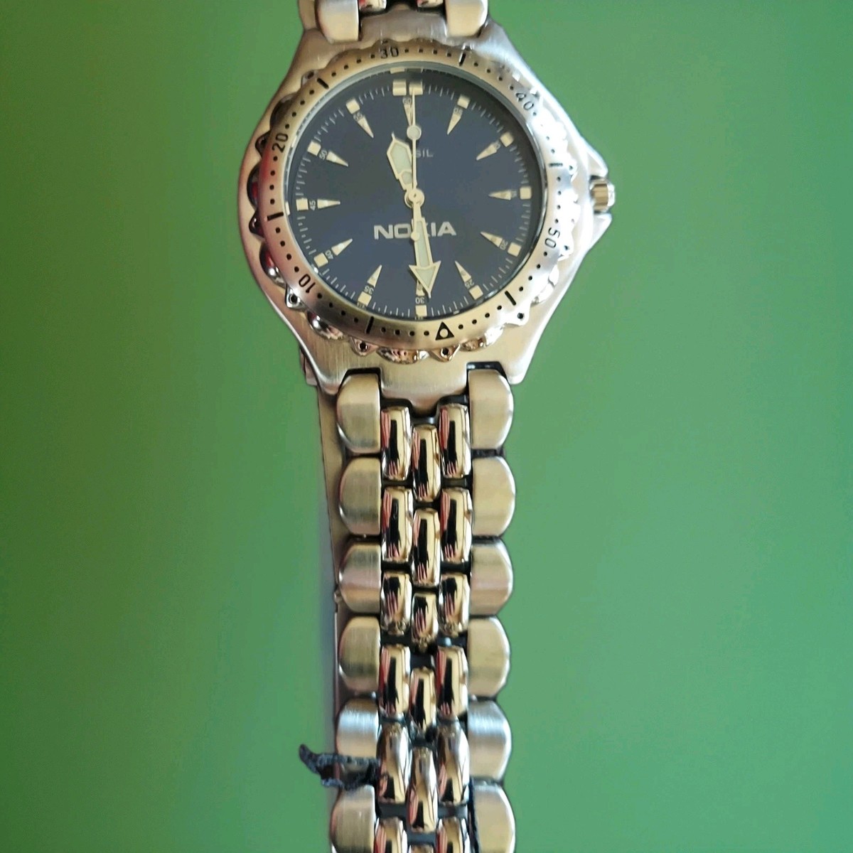Fossil Autocross 44mm Silver Stainless Steel Case, Silver/Rose
