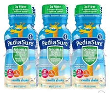 PediaSure Grow & Gain with Fiber Kids' Nutritional Shake Vanilla -3 ct /24 fl oz