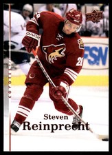 2007-08 Upper Deck #350 Steven Reinprecht Phoenix Coyotes Hockey Card