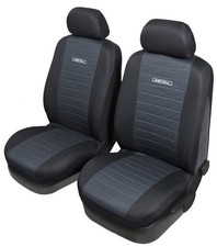START Metal Auto Sitzschonbezug Sitzbezüge Paar Vorne Universal Schwarz Grau