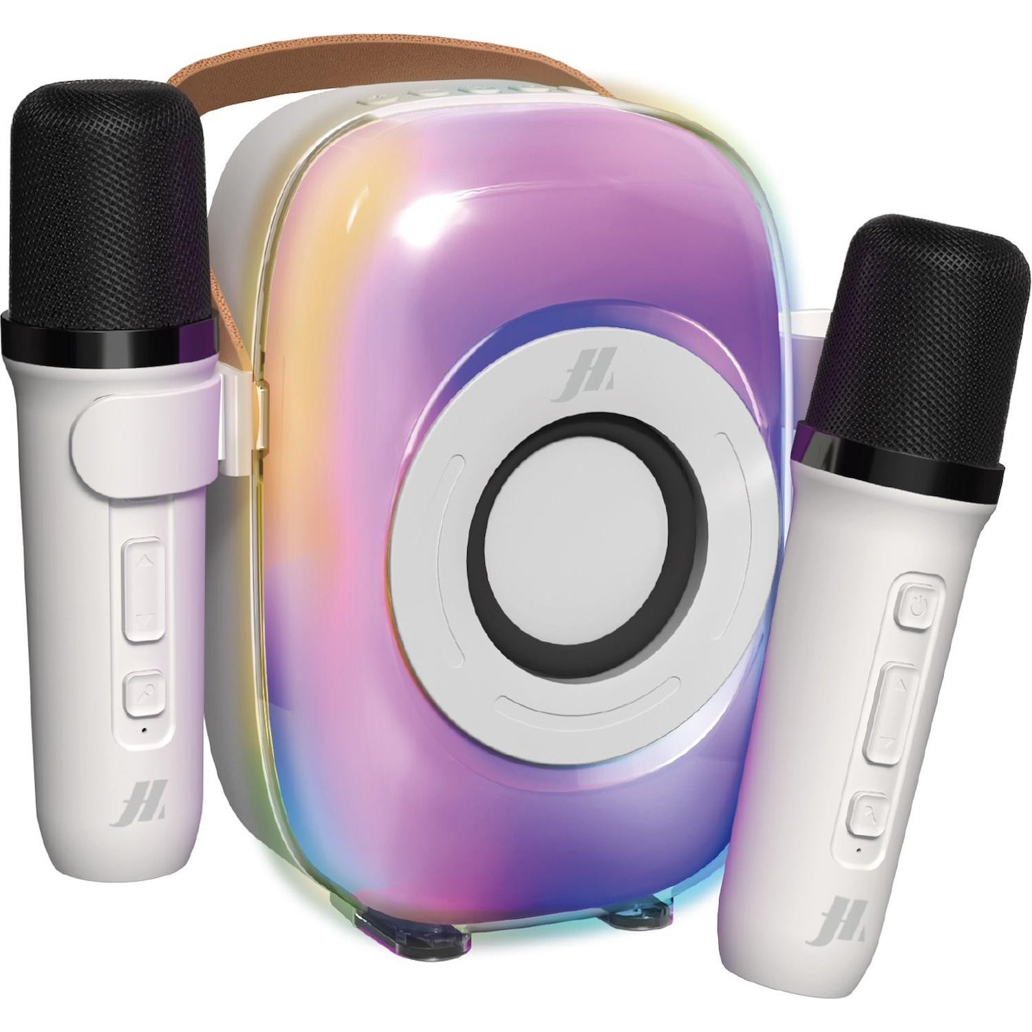 Cassa Bluetooth SBS 8W con 2 Mic e LED - Bianco | Offerta Imbattibile
