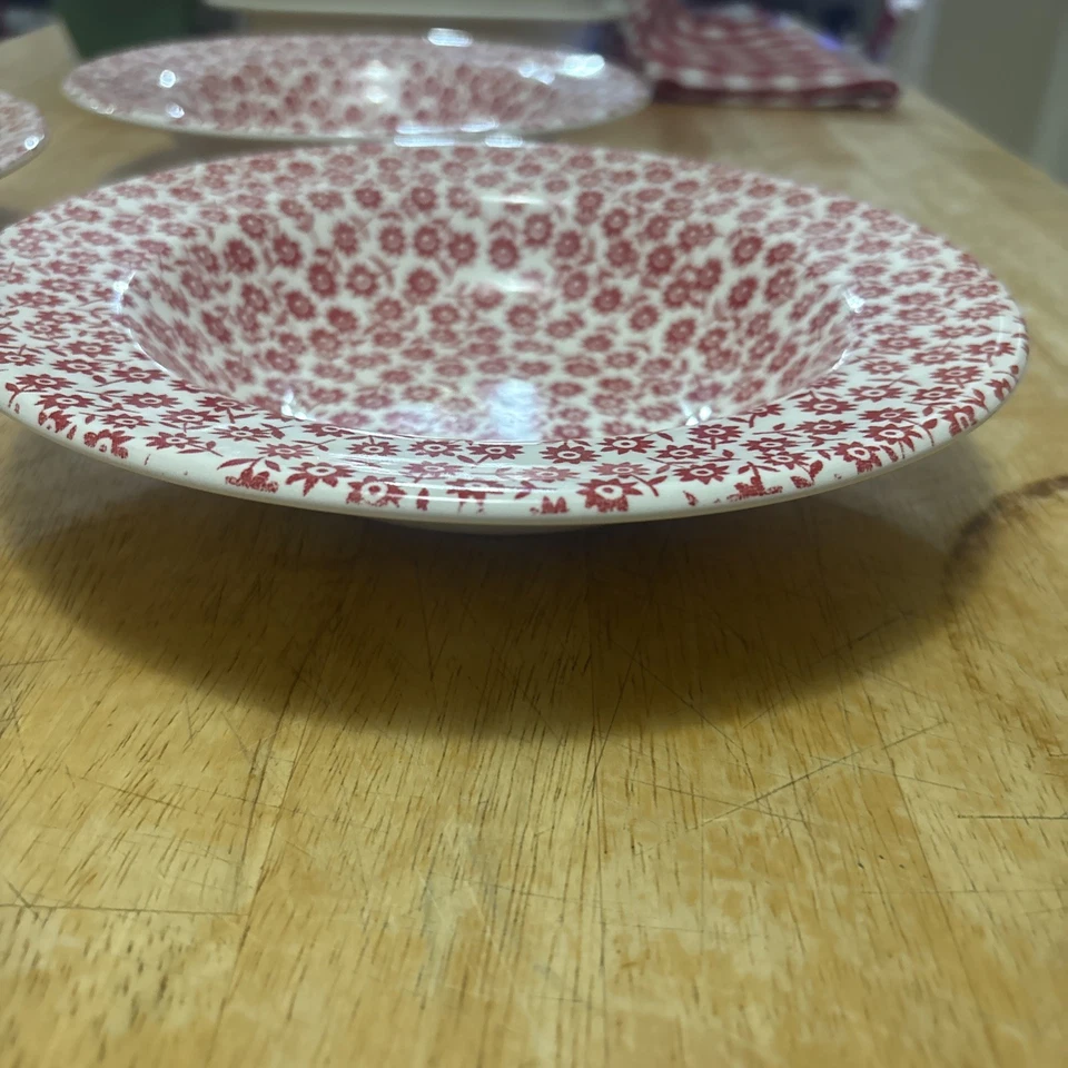Calico Red Stoney Hill Up Country 3- Piece Place Setting Bowls Dinner Salad - Image 3 of 4
