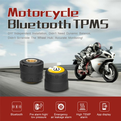 #ad #ad TPMS Bluetooth 5.0 Tire Pressure Monitor System 2 External Sensor for Motorcycle $29.74