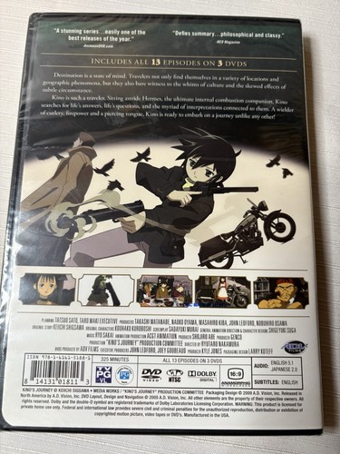 Kino's Journey The Complete Collection DVD 3-Disc Set Anime ADV Films NEW SEALED - Foto 2 di 5