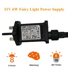 31V 6W Fairy Lights Power Supply, Transformer, Power Adaptor Replacement