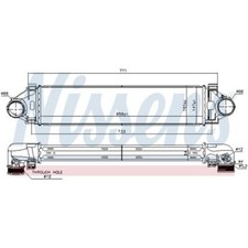 Ladeluftkühler luftgekühlt Aluminium für Volvo XC60 156 V60 155 157 134