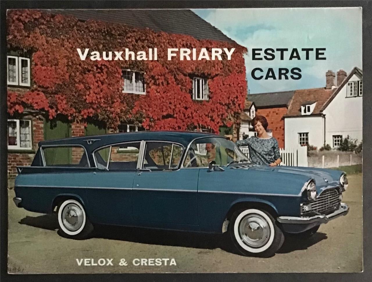 VAUXHALL FRIARY ESTATE Car Sales Brochure 196061 V1296 VELOX/CRESTA