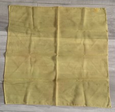 Vintage Glentex Yellow Sheer SCARF Square 21  Made In Japan