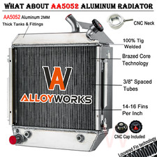 Forklift 3 Row Radiator For Hyster H70XL H80XL H90XL H100XL H120XL Gas HY1452142