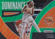 2022 Panini Prizm WNBA Dominance Insert Green Refractor #6 Jonquel Jones